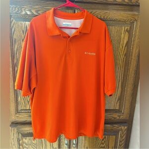 Columbia PFG Skiff Cast Fishing Polo
Size XL Burnt Orange Color